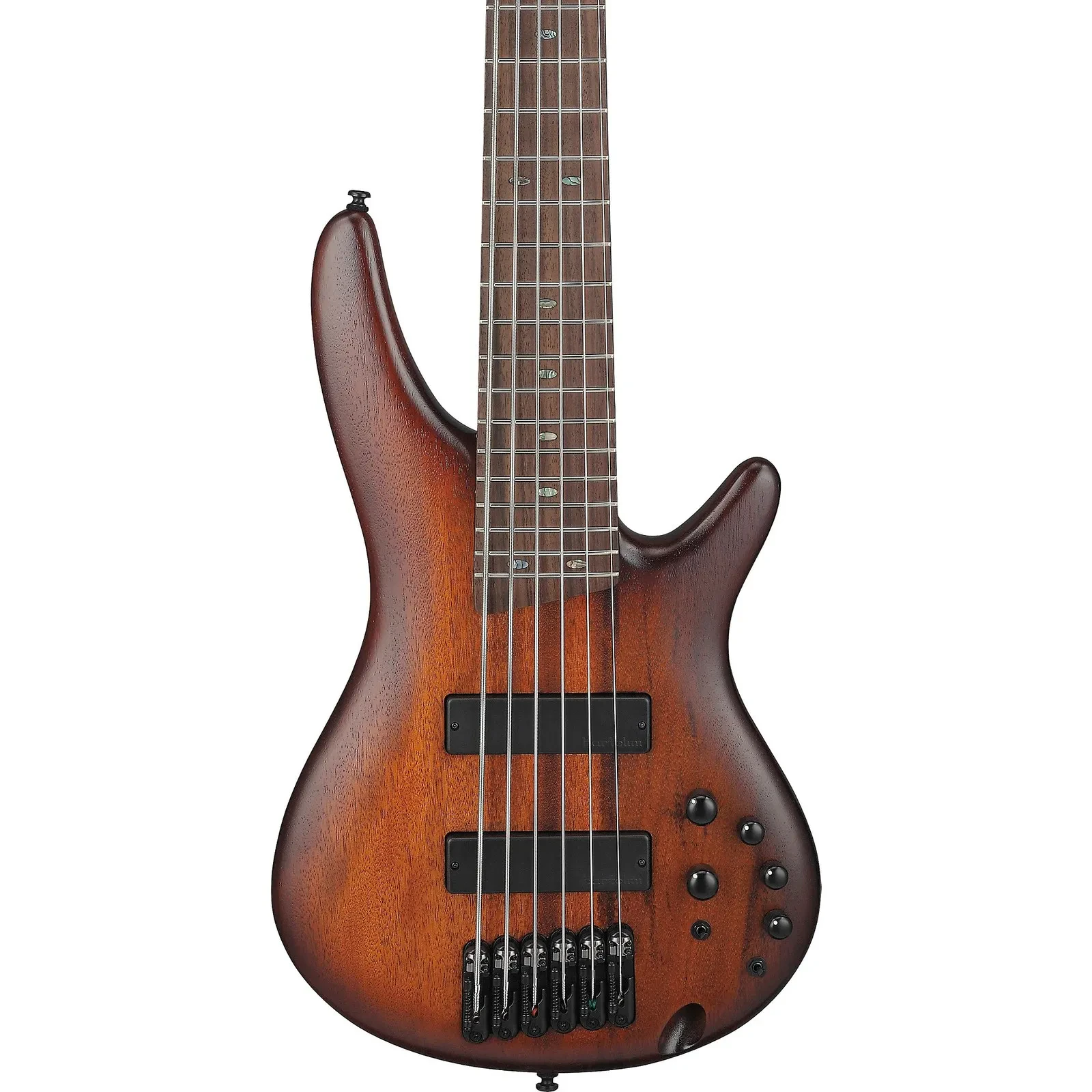 Ibanez SR506A Standard 6-String Bass Guitar, Rosewood, Mahogany Brown Burst