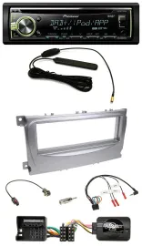 Pioneer MP3 USB CD DAB Lenkrad Autoradio für Ford S-Max Mondeo 2007-2014 silber