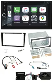 Blaupunkt USB DAB Bluetooth 2DIN TMC Lenkrad Navigation für Opel Corsa C schwarz