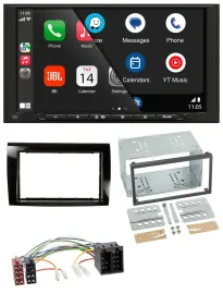 JBL USB 2DIN MP3 Bluetooth AUX Autoradio für Fiat Bravo (ab 2007)