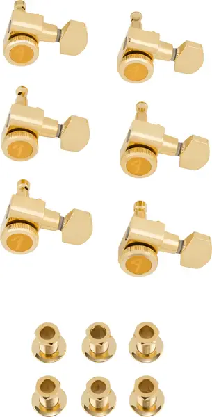 Колки гитарные Fender Locking Stratocaster Telecaster Tuning Machines Gold