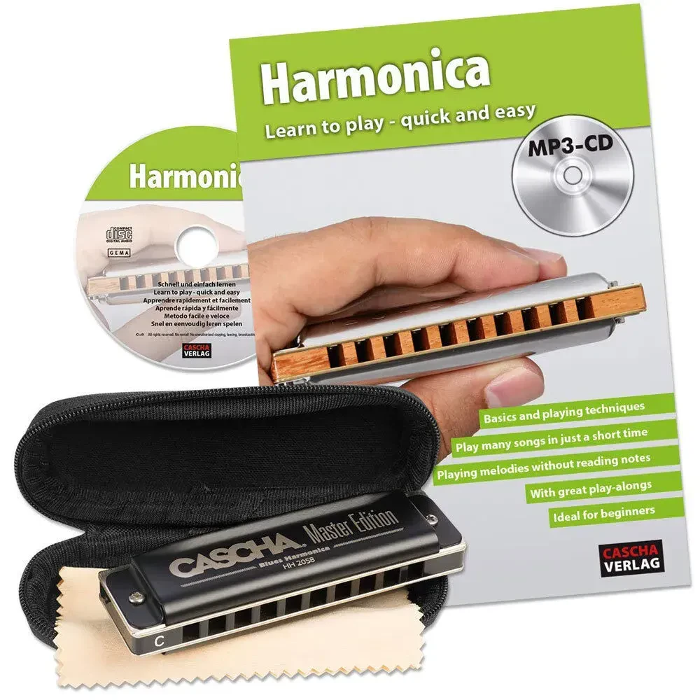 CASCHA HH 1630 EN Master Edition Mundharmonika Set