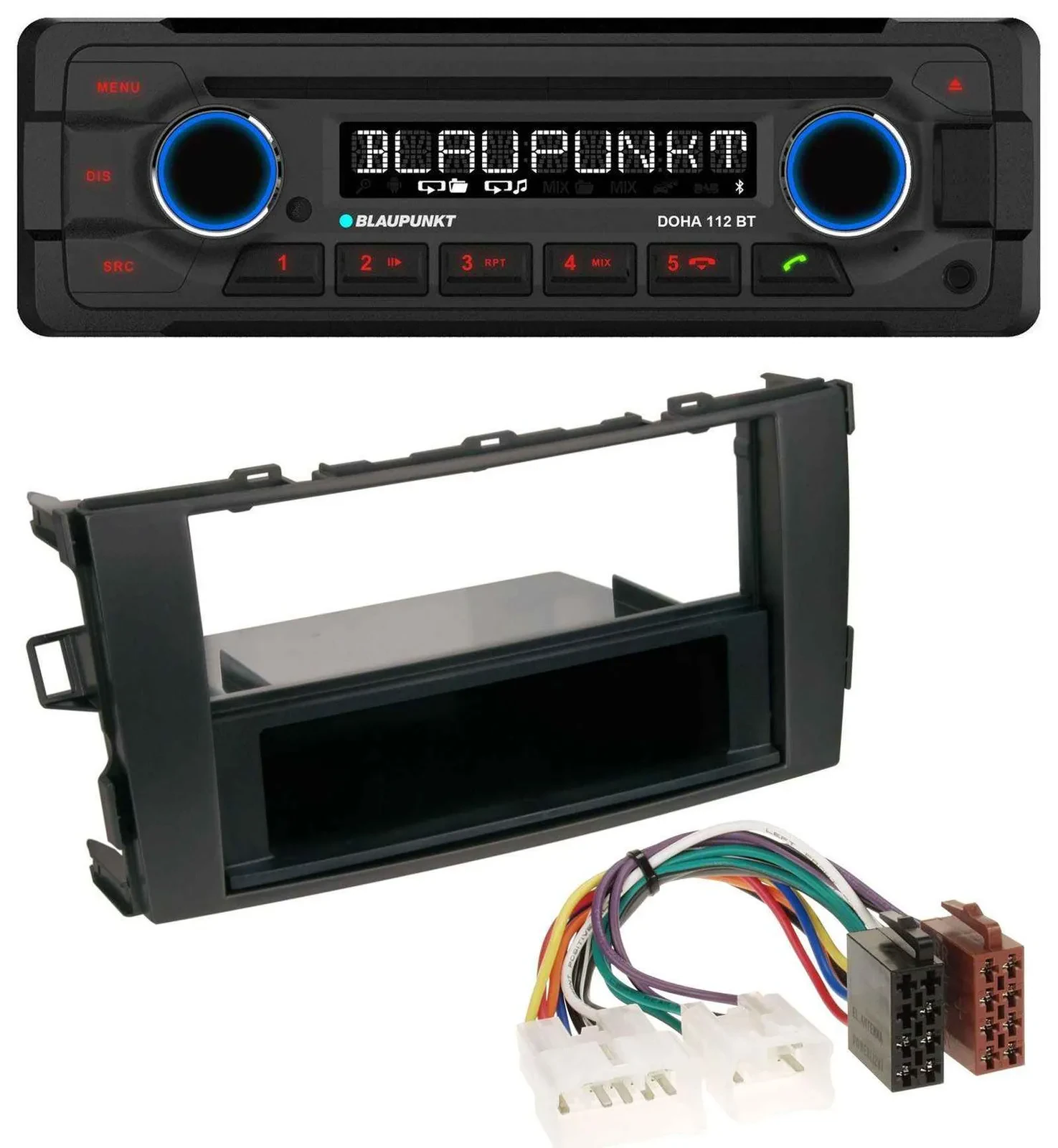 Blaupunkt AUX MP3 CD Bluetooth USB Autoradio für Toyota Auris (ab 2007)
