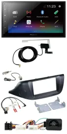 Pioneer DAB Lenkrad Bluetooth 2DIN USB Autoradio für Kia Ceed ab 2012 schwarz oh