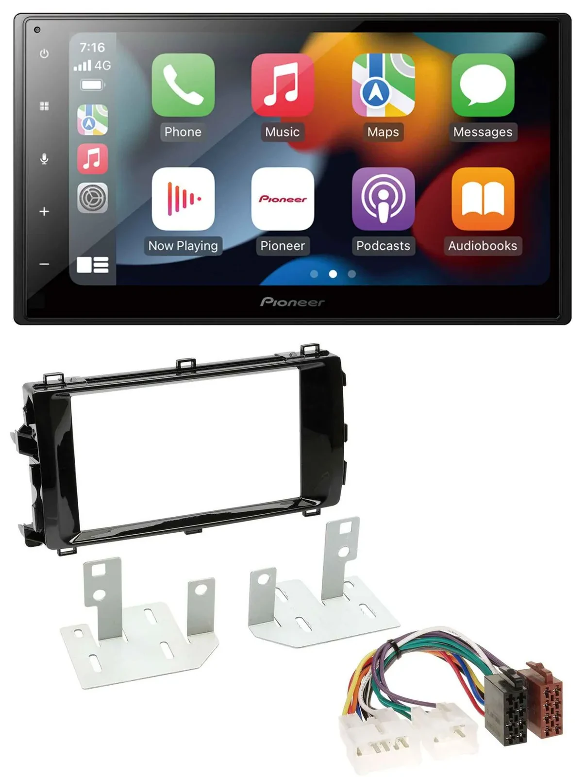 Pioneer DAB Bluetooth 2DIN USB MP3 Autoradio für Toyota Auris (ab 2013)