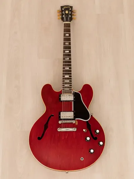 Электрогитара полуакустическая Gibson ES-335 TDC Vintage Semi-Hollowbody Cherry 1962 USA w/Case