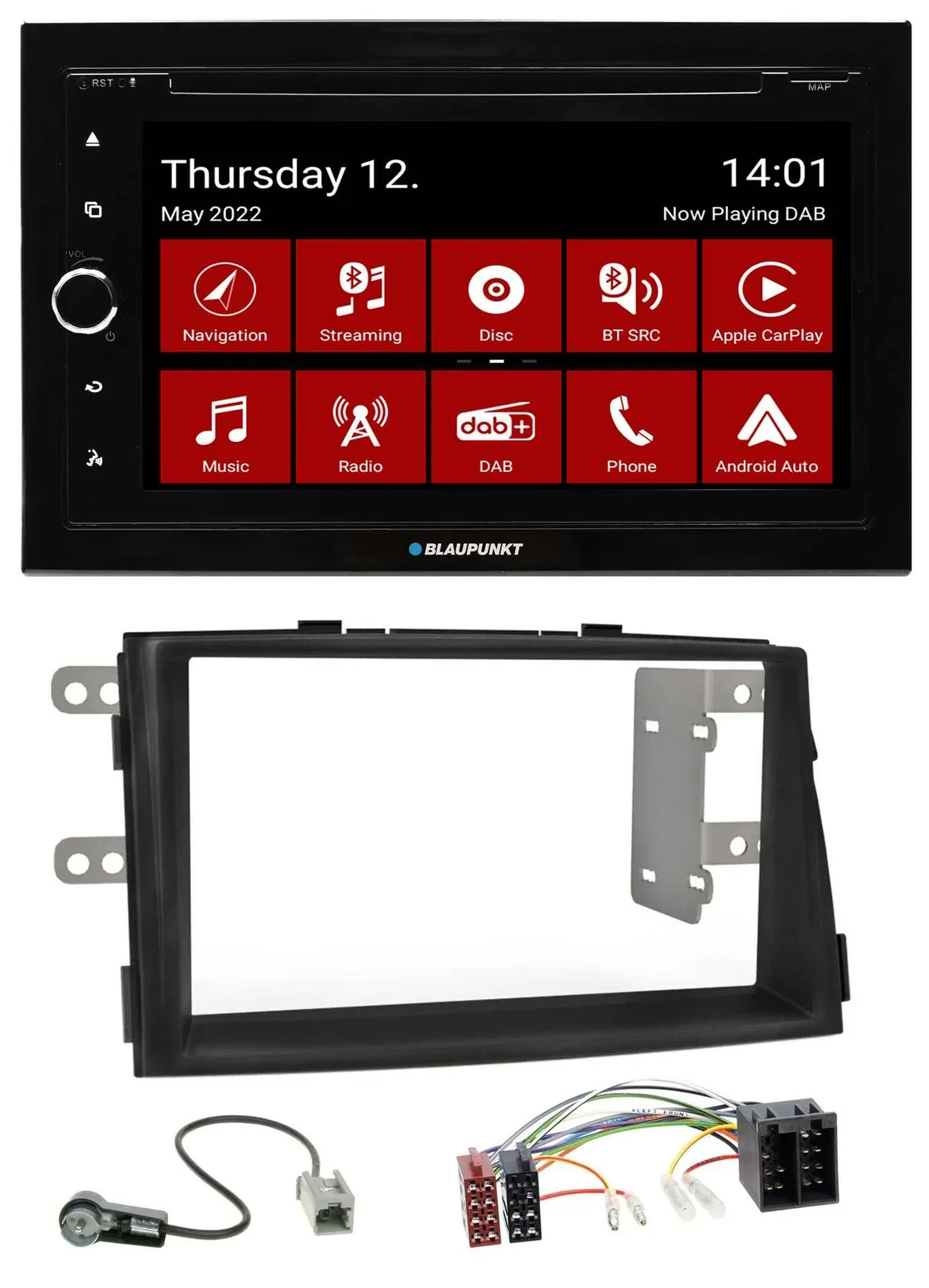 Blaupunkt MP3 DVD Bluetooth DAB 2DIN USB Autoradio für Kia Sorento II XM 2009-20