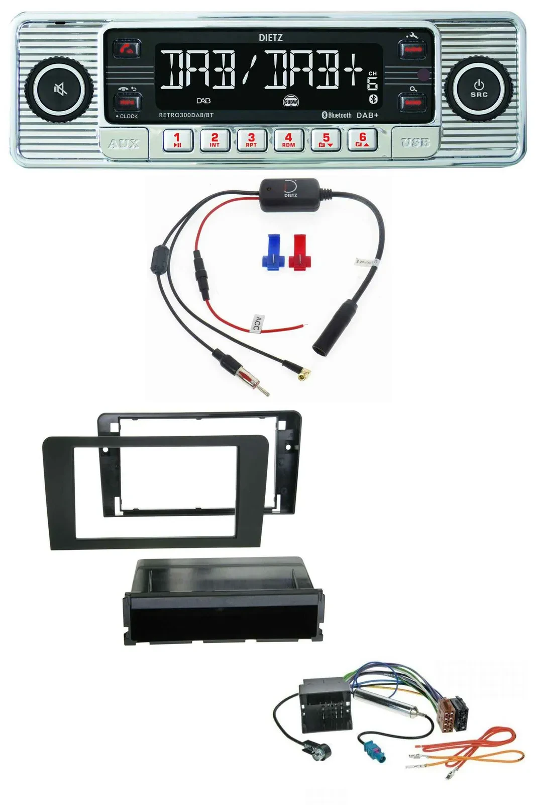 Автомагнитола для Audi A3 8P Dietz DAB USB MP3 Bluetooth Symphony Quadlock