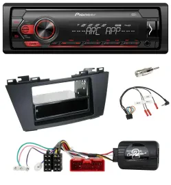 Автомагнитола Pioneer 1-DIN, DAB, MP3, USB, для Mazda 5 (2010–2015), совместима с кнопками на руле
