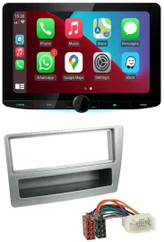 Kenwood MP3 USB DAB Bluetooth Autoradio für Honda Civic 04-06 silber autom. Klim