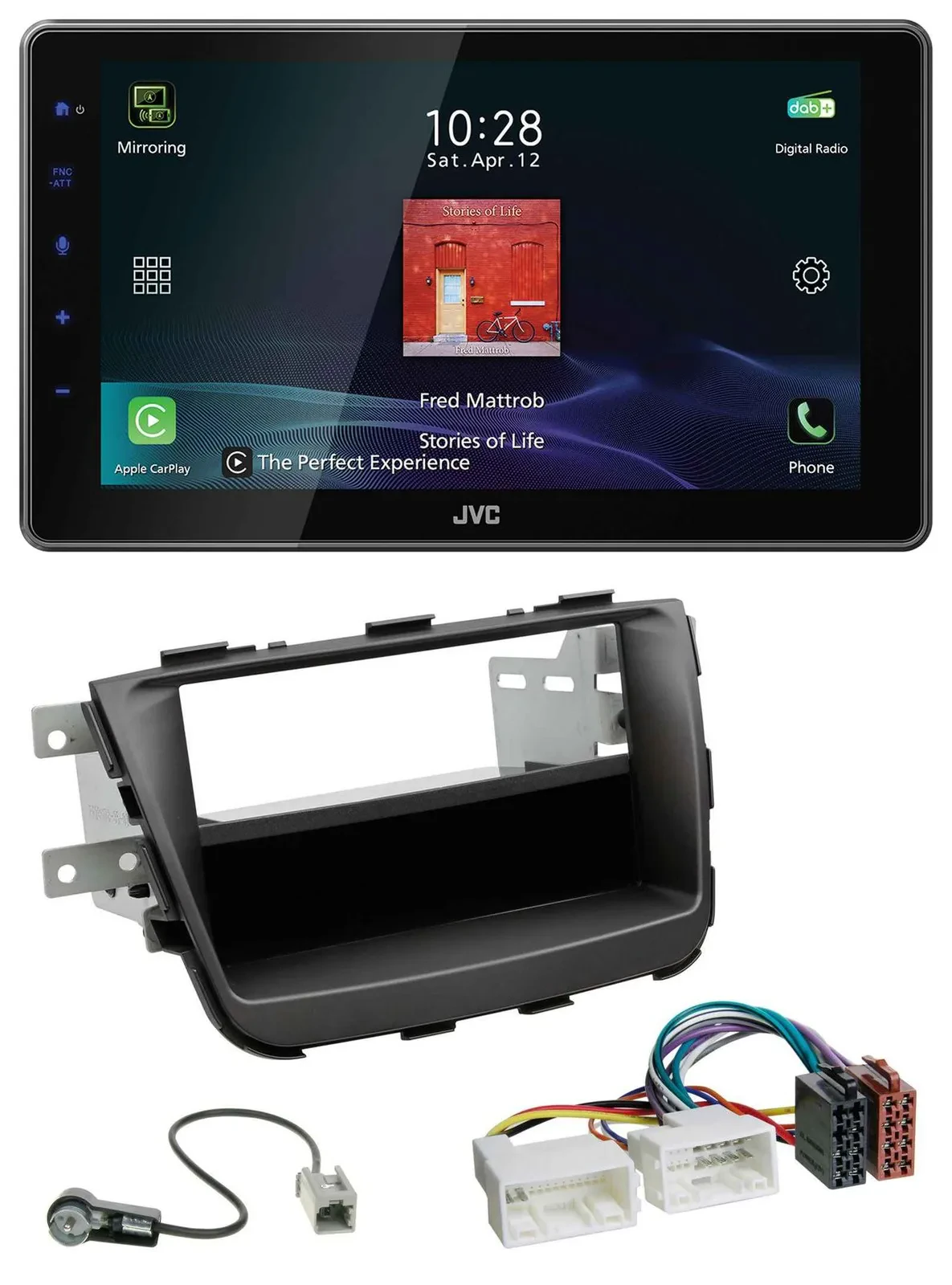 JVC DAB MP3 Bluetooth USB Autoradio für Kia Sorento II XM Facelift 12-15