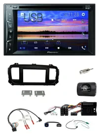 Pioneer Bluetooth 2DIN USB DVD DAB Lenkrad Autoradio für Citroen Jumpy Erstausst