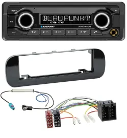 Blaupunkt Bluetooth DAB MP3 USB Autoradio für Fiat Panda (ab 2012) - glänzend