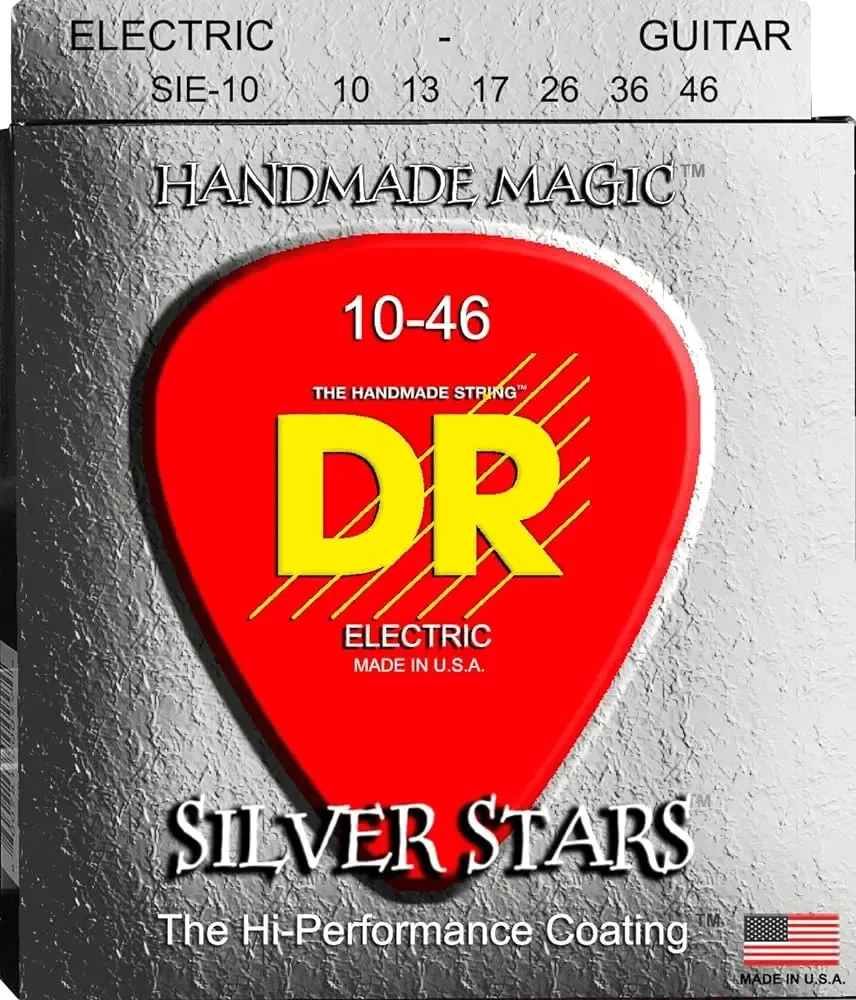 Струны для электрогитары DR Strings SIE-10 Silver Stars 10-46