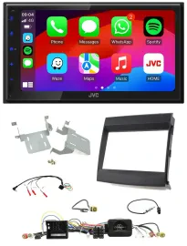 JVC Bluetooth USB Lenkrad 2DIN DAB Autoradio für Porsche Cayenne 2011-2016