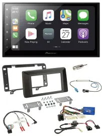 Автомагнитола для Dacia Duster Pioneer 2DIN, Bluetooth, DAB, USB, совместим с кнопками на руле