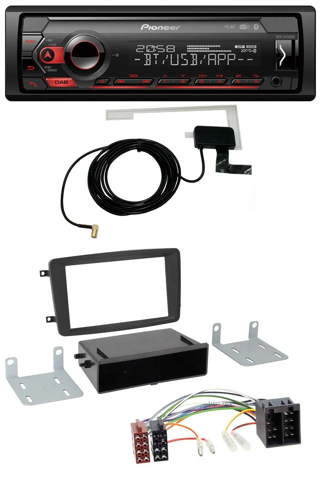 Автомагнитола для Mercedes C-Class/CLK/Vito/Viano Pioneer DAB, USB, MP3, Bluetooth