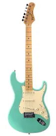 Tagima Model TG530-SG Double Cutaway Electric Guitar in Surf Green Finish
