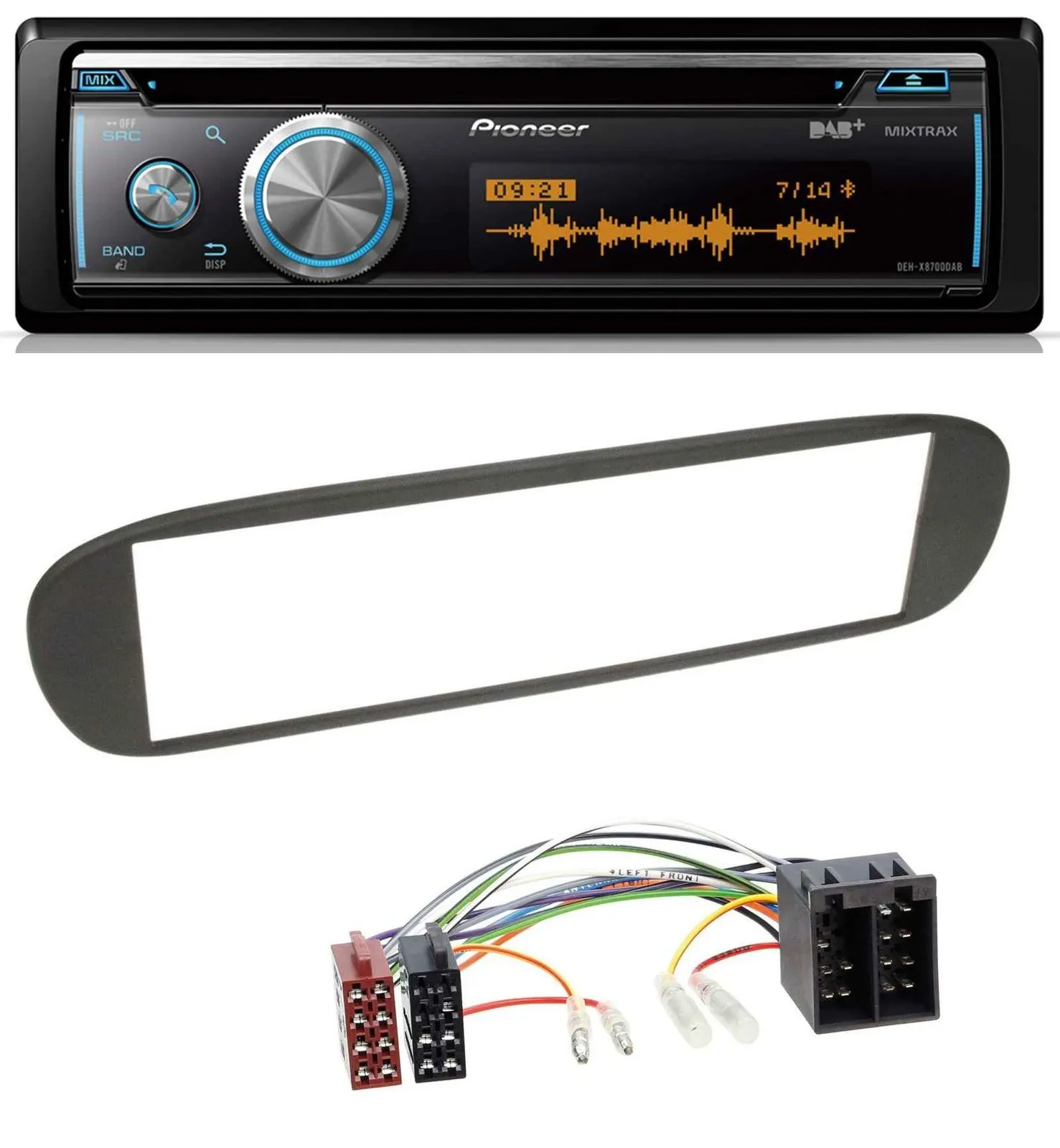 Pioneer MP3 DAB USB CD Bluetooth Autoradio für Fiat Barchetta (ab 1995)