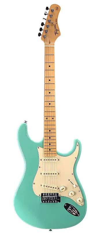 Tagima Model TG530-SG Double Cutaway Electric Guitar in Surf Green Finish