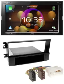 JVC DAB MP3 2DIN Bluetooth USB Autoradio für Kia Sportage II 2005-2009