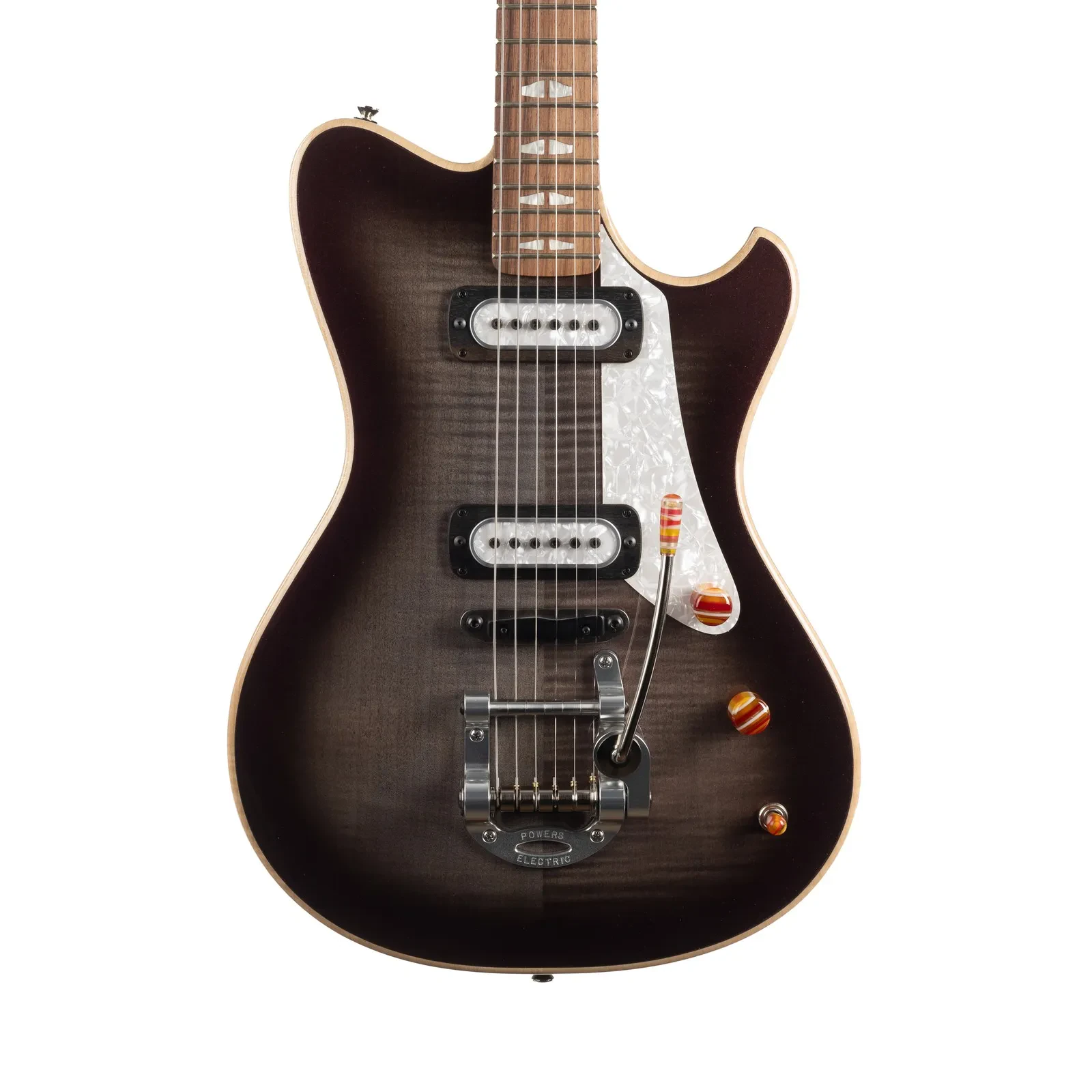 Powers Electric A-Type Select Maple PF42 CamTail B192 - Chroma Silver Cranberry