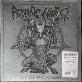 Виниловая пластинка Rotting Christ - Lucifer Over Athens [New Vinyl LP] Oversize Item Spilt, Silver,