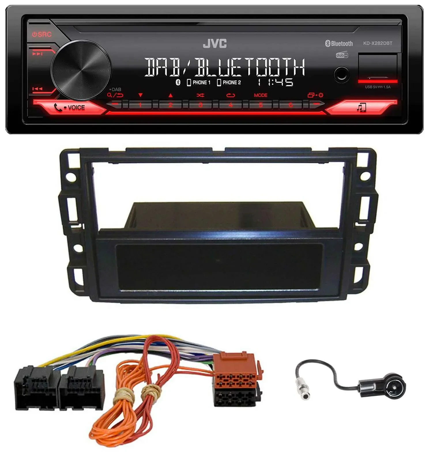 JVC Bluetooth USB DAB MP3 Autoradio für Cadillac BLS (2006-2010)