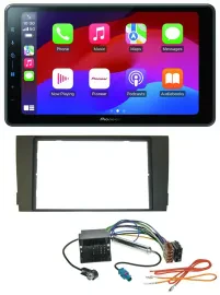 Автомагнитола для Audi A6 (2001–2005) C5 Pioneer 2DIN, Bluetooth, USB, MP3, DAB, Quadlock