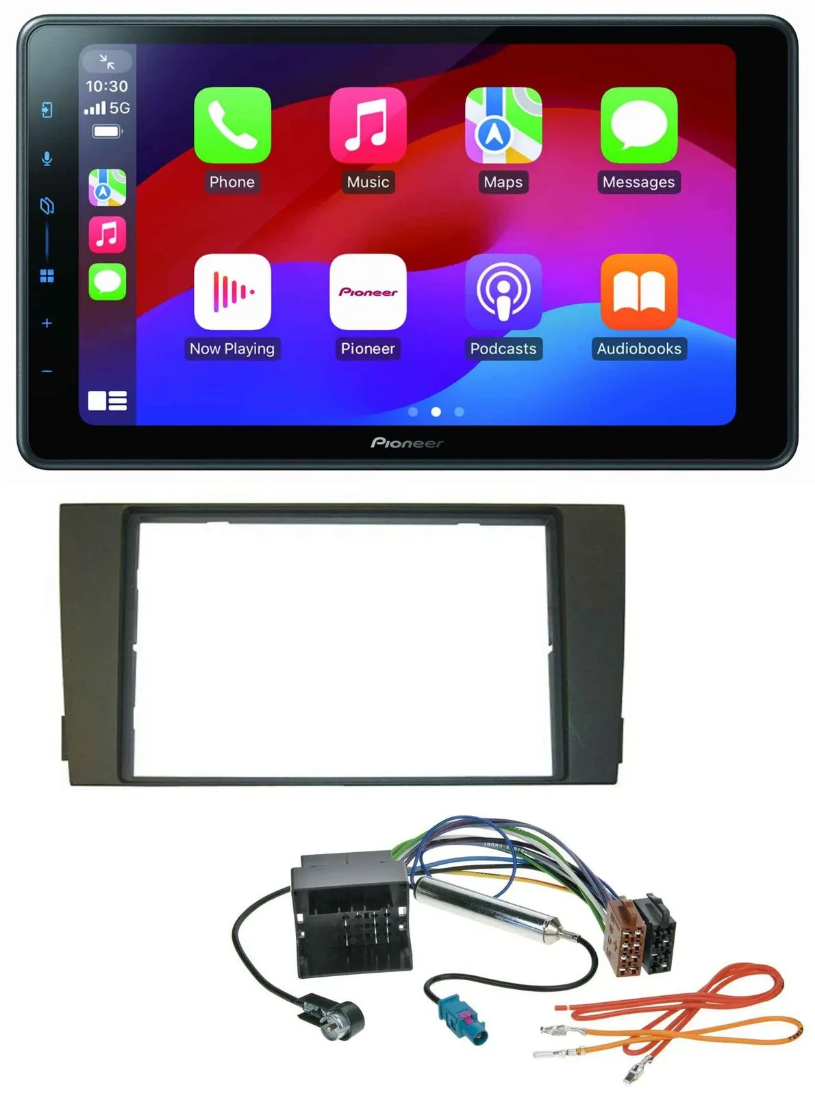 Автомагнитола для Audi A6 (2001–2005) C5 Pioneer 2DIN, Bluetooth, USB, MP3, DAB, Quadlock