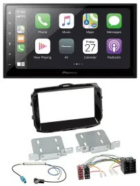 Автомагнитола Pioneer 2DIN Bluetooth DAB USB MP3 для Alfa Romeo (ISO, с 2013), черный глянец