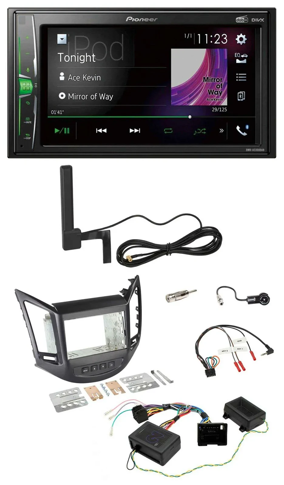 Автомагнитола для Chevrolet Orlando (2011–2018) Pioneer 2DIN DAB Bluetooth MP3