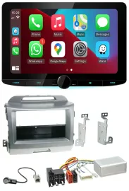 Kenwood Lenkrad USB DAB Bluetooth Autoradio für Kia Sportage 3 10-15 Navi silber