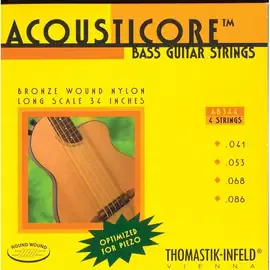 Струны для бас-гитары Thomastik AB344 Acousticore Phosphor Bronze 4-String Bass Strings