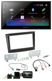 Pioneer USB Bluetooth DAB 2DIN Lenkrad Autoradio für Fiat Doblo ISO Can-Bus ab 1