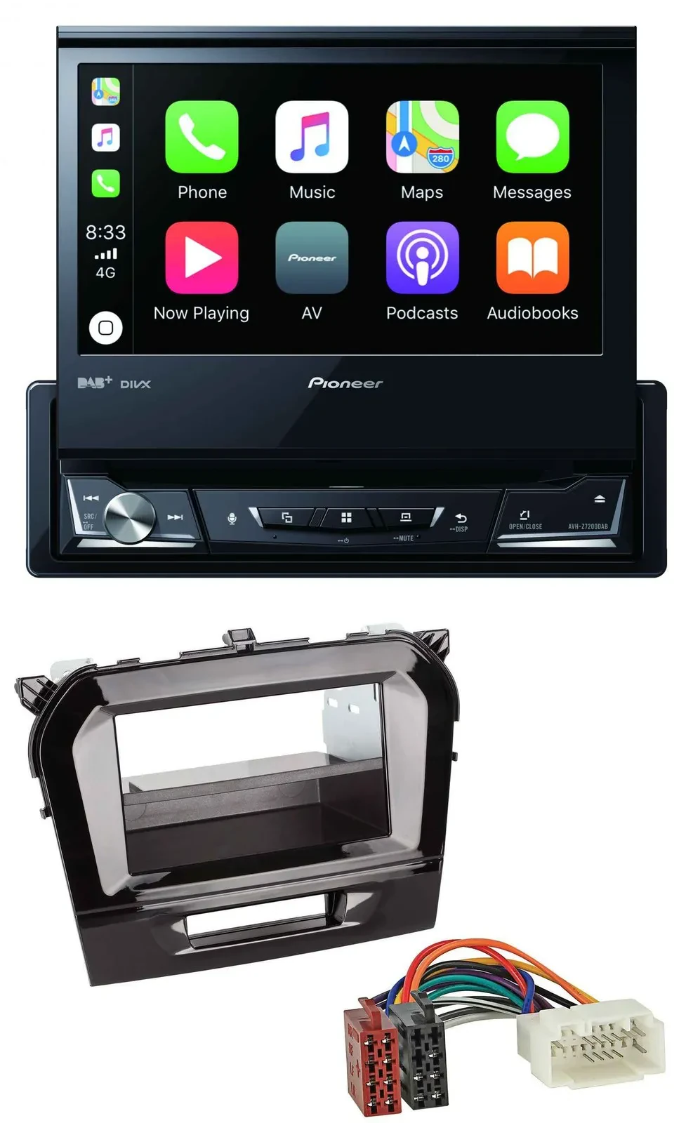 Pioneer DVD Bluetooth DAB USB MP3 Autoradio für Suzuki Vitara (ab 2015)