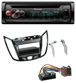 Автомагнитола Pioneer CD, Bluetooth, USB, DAB для Ford C-Max/Kuga, черный (piano black)