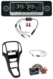 Dietz MP3 DAB Bluetooth USB Autoradio für Opel Astra J ab 2009 Perl schwarz