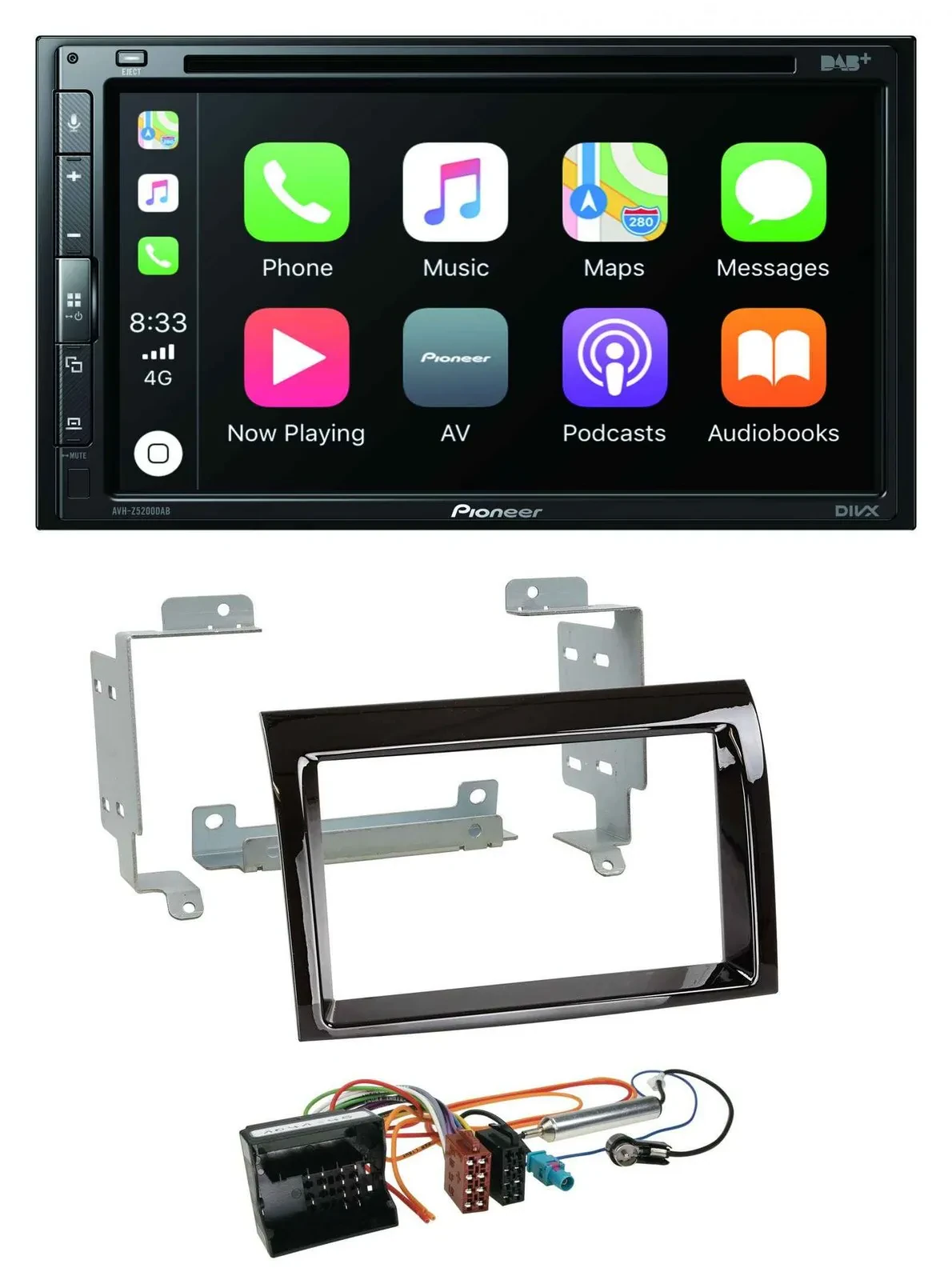 Pioneer DVD 2DIN MP3 DAB Bluetooth USB Autoradio für Citroen Jumper 2006-2011 Pi