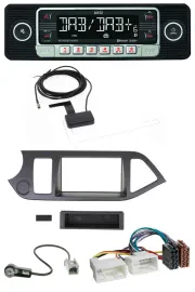 Dietz DAB Bluetooth USB MP3 Autoradio für Kia Picanto ab 2011 ohne Start-Stop