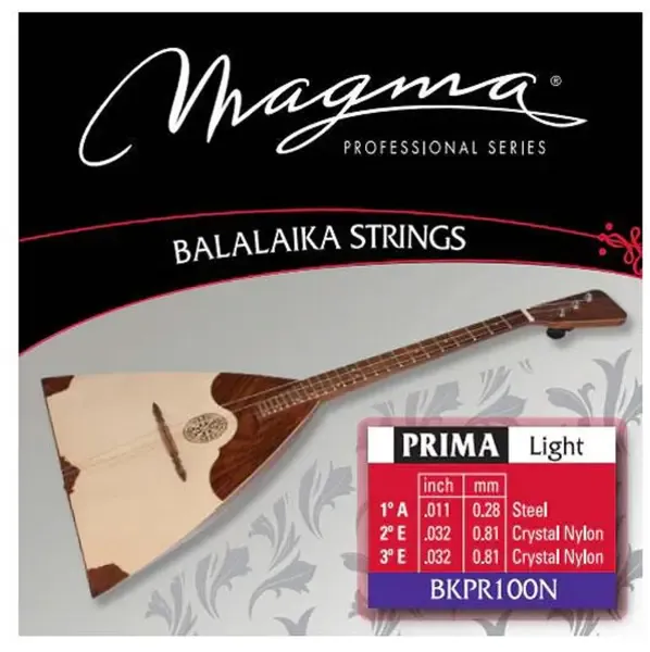 Струны для балалайки прима Magma Strings BKPR100N Steel Nylon Medium 11-32