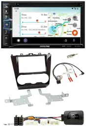 Alpine Bluetooth TMC USB DAB 2DIN Lenkrad Navigation für Subaru Forester ab 2015