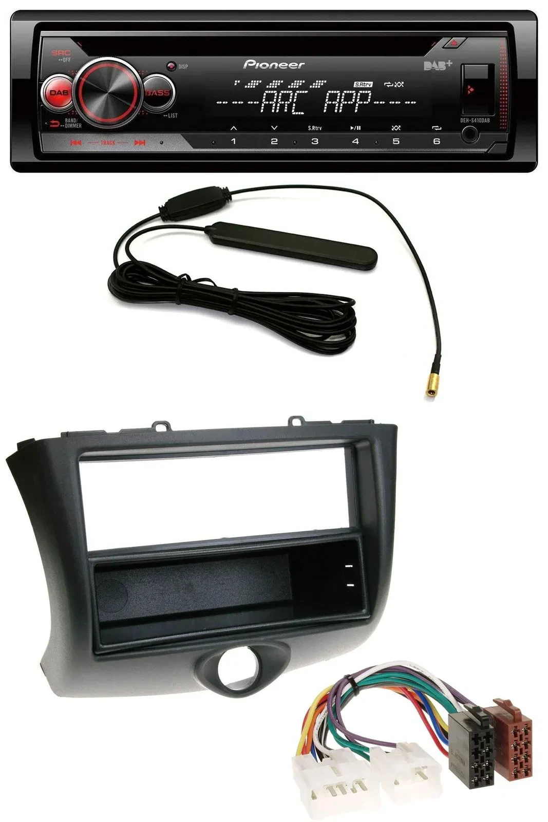 Pioneer CD USB AUX DAB MP3 Autoradio für Toyota Yaris (2003-2006)