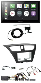 Автомагнитола Pioneer 2DIN, USB, Bluetooth, DAB, для Honda Civic (с 2012), чёрная