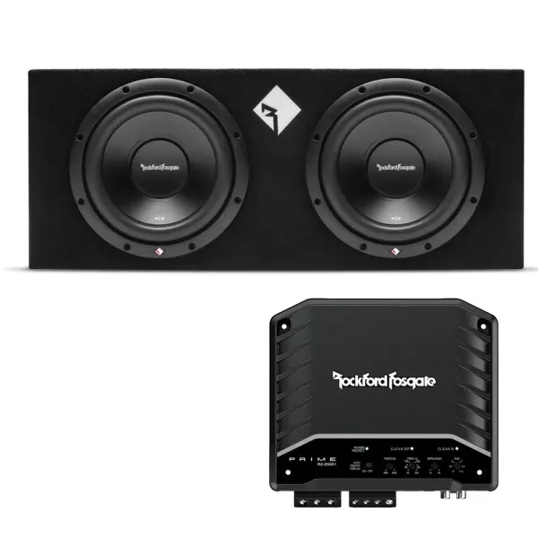Rockford Fosgate R2-500X1 500W Loaded Enclosure Subwoofer Package