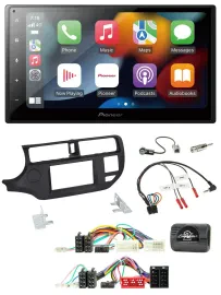 Pioneer DAB Bluetooth 2DIN USB Lenkrad Autoradio für Kia Rio UB 11-15 schwarz