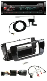 Автомагнитола Pioneer DAB, CD, USB, Bluetooth, совместима с кнопками на руле, для Seat Ibiza, черный глянец (piano black)