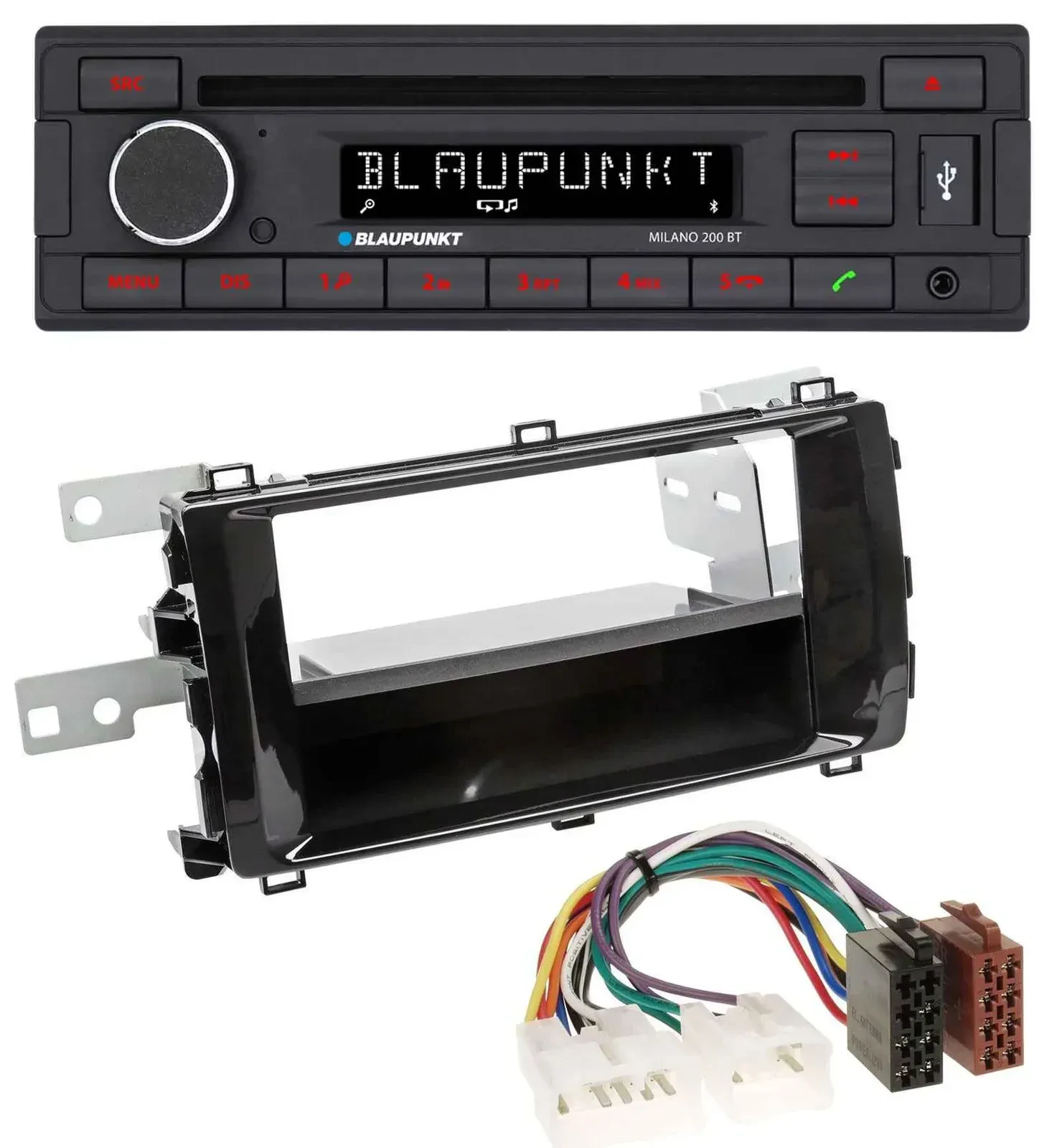 Blaupunkt MP3 USB CD Bluetooth AUX Autoradio für Toyota Auris (ab 2013) schwarz