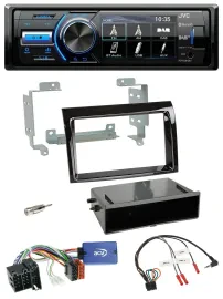 Автомагнитола JVC Bluetooth USB DAB для Fiat Ducato 2008–2011, поддержка кнопок на руле, черный (piano black)