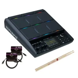 Roland SPD-SX Pro Percussion Pad with 4.3-Inch Display, 5A Drumsticks and Cables